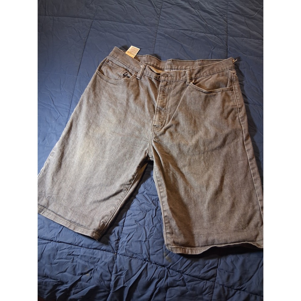 Levis 569 Loose Straight Denim Shorts Mens 38 Gray 35569-0215 Relaxed Fit